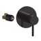 Matte Black Wall Mounted Shower Mixer, Rough-In Valve Included